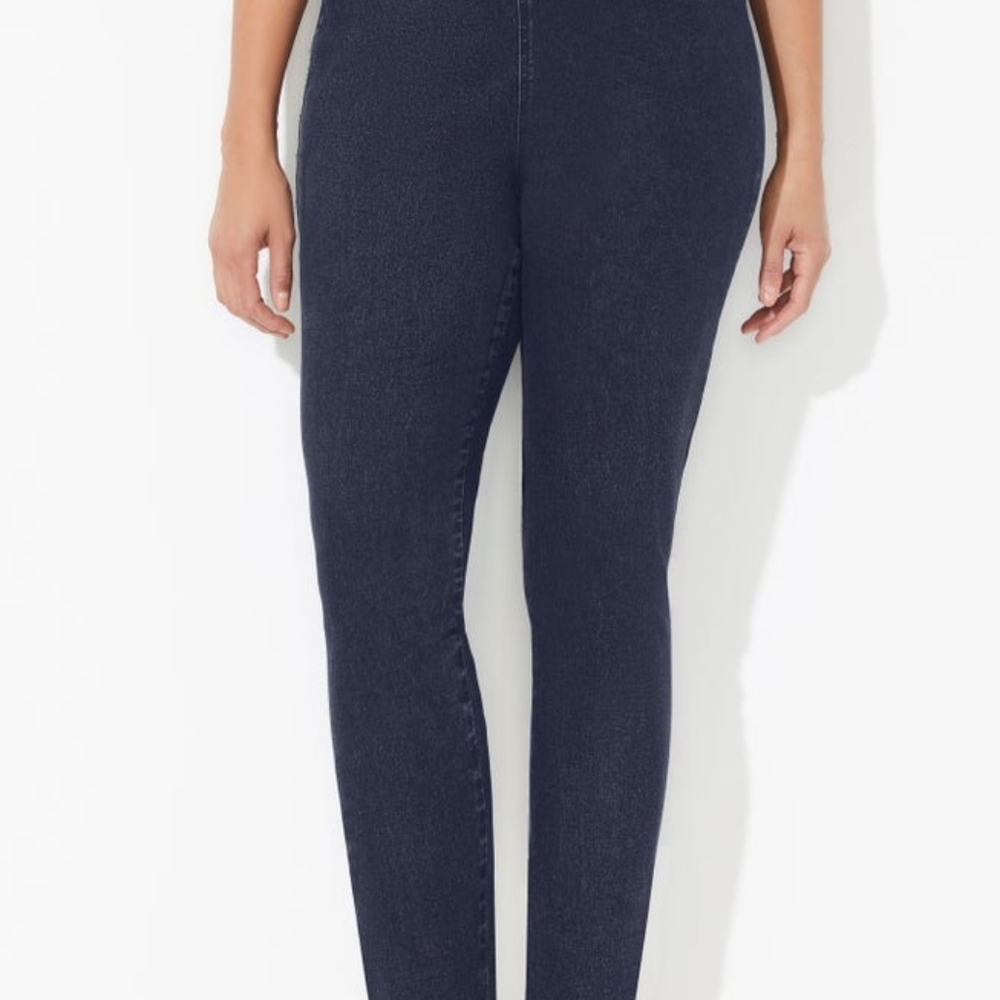Catherines Navy Everyday Fit Tapered Jeans